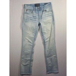 Salvage Jeans Buckle Men's Havoc Straight Slim Size 32x32 Light Wash